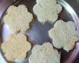 A picture of step 2 of Shahi Tukda (Flower shaped).