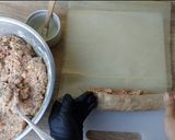 Foto langkah ke 4 dari resep Hekeng Ayam Udang Kulit Tahu.