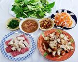 Hình bước làm 2 của món Bún mắm nêm thịt heo quay
