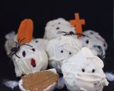 A picture of step 4 of YUMMY PUMPKIN CHEESECAKE TRUFFLE MUMMIES (NO BAKE) #halloween.