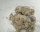 A picture of step 3 of Bajra choco chip cookies.