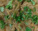 A picture of step 6 of Ghiya chicken.