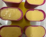 A picture of step 3 of Alphonso mango cream popsicle /kids favorite dessert.