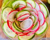 A picture of step 2 of Light radish and cucumber salad.
