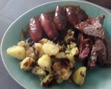 A picture of step 4 of Sig's Separated Stifado.