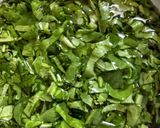 A picture of step 1 of Amarnath Leaves Sabji.