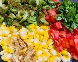 A picture of step 3 of Roasted broccoli corn salad.