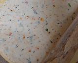 A picture of step 3 of Maida spicy roti.