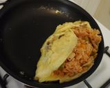 A picture of step 5 of Omurice (オムライス) Japanese Omelette Rice.