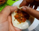 A picture of step 8 of DEVIL MOMOS | SPICY VEGETABLE MOMO IN Chilli GARLIC SAUCE.