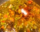 A picture of step 2 of Spicy matar pulao.