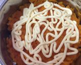 A picture of step 5 of Potato Salad Cake.