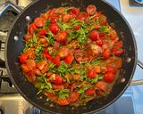 A picture of step 3 of "Fill your freezer" Tomato Sauce #vegan #easyrecipe.
