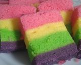 Foto langkah ke 5 dari resep Steamed Rainbow Cake.