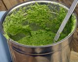 A picture of step 1 of Palak Paneer Spread / Dip.