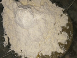 Fainá de queso en licuadora