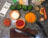 Foto del paso 1 de la receta: PIMIENTOS RELLENOS con vegetales y arroz integral 🫑🥕🌽🧅
