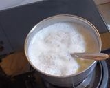A picture of step 4 of Broken Wheat Kheer with pumpkin seeds.