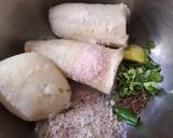A picture of step 1 of Kachche Kele ki Tikki (Non-Fried Raw Banana Cutlets).