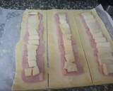 Foto del paso 4 de la receta: Canapés de hojaldre de jamón York y queso