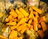 A picture of step 5 of Chicken afghani pulao.