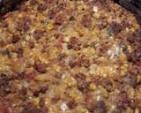 A picture of step 4 of Chili & Cornbread Stuffing Casserole.