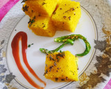 सूजी ढोकला (Suji dhokla recipe in hindi) रेसिपी चरण 10 फोटो