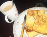 A picture of step 3 of Pan toasted bread🍞.