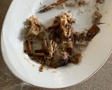 A picture of step 2 of Pork, Kimchi, Cabbge saute - Leftover idea.