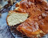 Gambar langkah 4 resipi Basque Burn Cheese Cake.