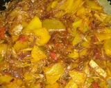 A picture of step 2 of Bhindi aloo in Karahi.