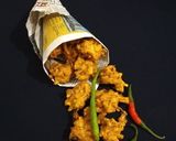 A picture of step 3 of Cabbage pakoda.