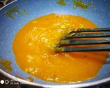 A picture of step 3 of Custard Powder Burfi.