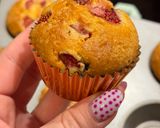 🍓🍓🍓Gluténmentes epres muffin🧁🧁🧁 – cukros karamellréteggel🍭🍬🍓🧁 recept fázis 2 fotója