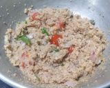 A picture of step 2 of Broken Wheat Upma.