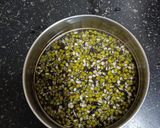 A picture of step 1 of Moong Makhani.
