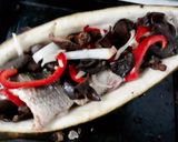 Hình bước làm 1 của món Cá lóc nướng bầu