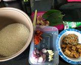 Foto langkah ke 1 dari resep Nasi Liwet Teri Tempe (Rice cooker).