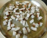 A picture of step 1 of Vegetable Medley. Kerala style coconut masala curry.