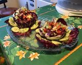 Une image de l'étape 11 de Chaudrons sanguinaires de salade composée (tomates,concombre,feta).