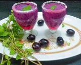 A picture of step 2 of Black plum smoothie.