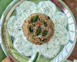 A picture of step 5 of Falhari sweet potato khichdi.