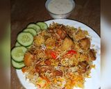 A picture of step 5 of Chicken Biryani.