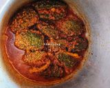 A picture of step 3 of Stuffed Karela.