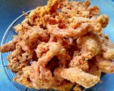 รูปขั้นตอนการทำที่ 3 ของ หนังไก่ทอดกรอบ สูตรน้ำมันไม่กระเด็น