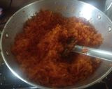 A picture of step 6 of Gajar Ka Halwa with instant mava.