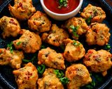A picture of step 6 of Crispy tangy and spicy pink lentil fritters (masoor dal pakoda).