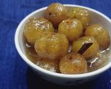 A picture of step 4 of Gooseberry murabba.