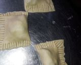 A picture of step 7 of Semovita meat pie.