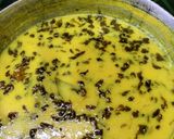 A picture of step 5 of Methi Leaves Kadhi.